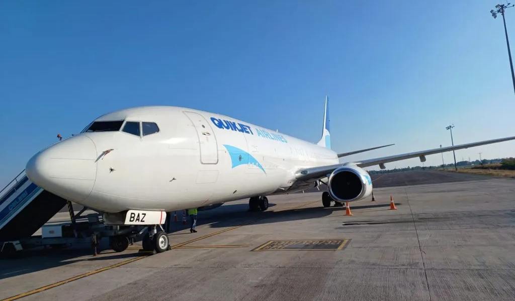 QuickJet Cargo aircraft