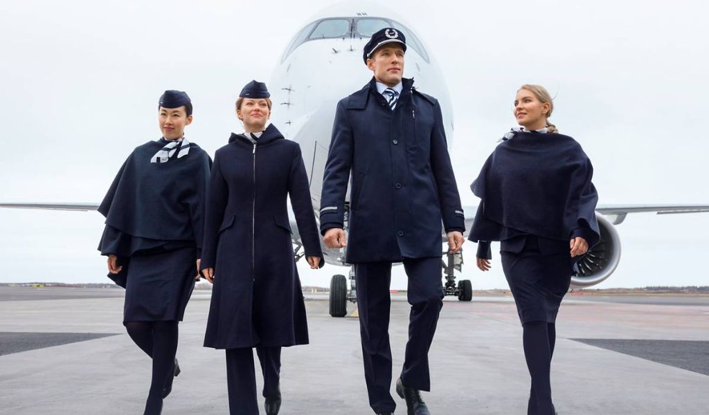 Finnair aircraft crew