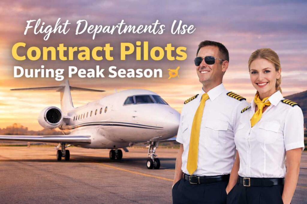 Flight Departments Use Contract Pilots During Peak Season