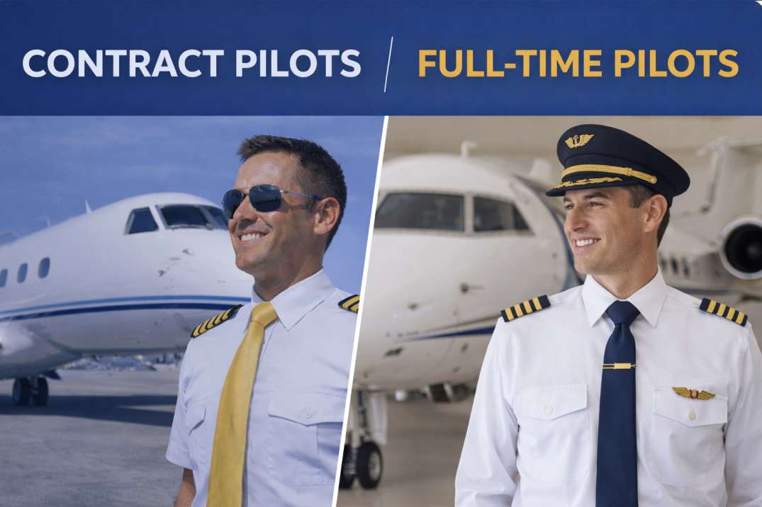 Contract Pilots vs Full-Time Pilots in Business Aviation | FCI