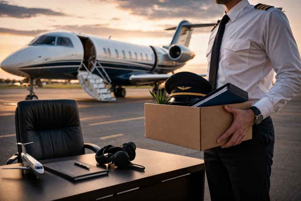Pilot Resigns Suddenly in Business Aviation