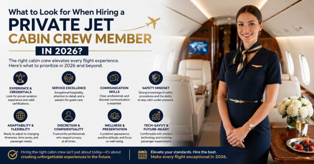 Hiring a Private Jet Cabin Crew