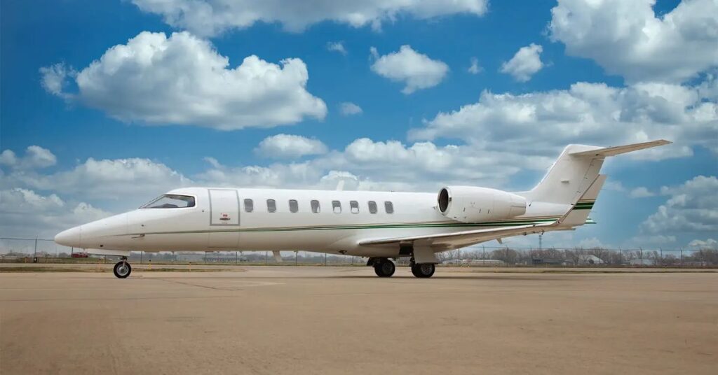 Learjet aircraft