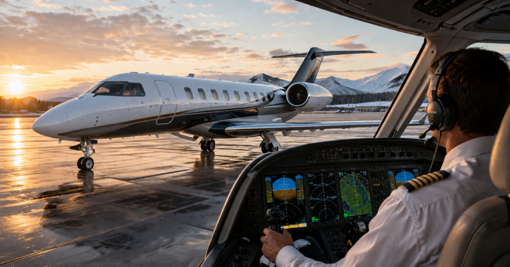 Bombardier CRJ aircraft pilot