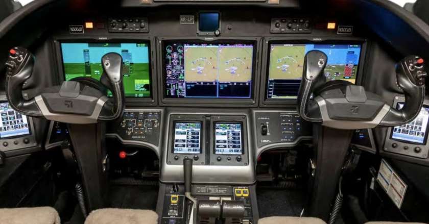 Cessna Citation aircraft cockpit