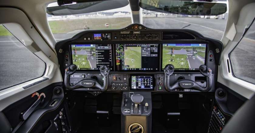 Daher TBM-900 aircraft cockpit
